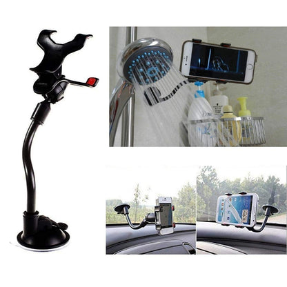 Flexible Mobile Stand with 360° Adjustment for Car and Home Use